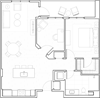 A+ Den Floor Plan A+ Den Floor Plan at The Q Topanga, Woodland Hills, 91367